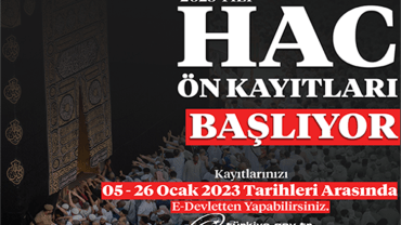 2023 hac ön kayıtları başlıyor