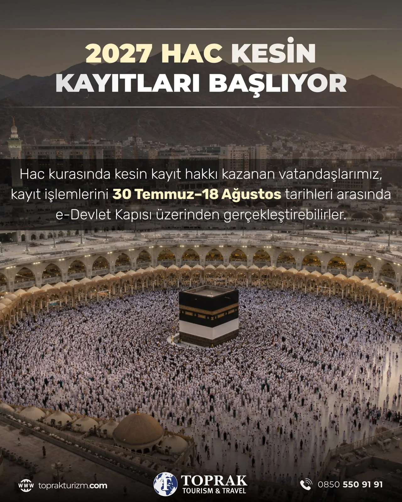 2027 hac kurasından kesin kayda - adım 2